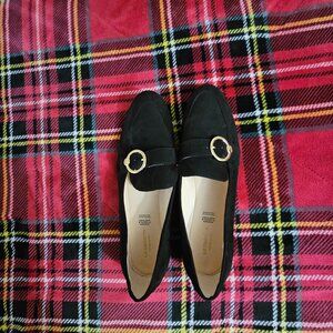 LIZ CLAIBORNE Black dress flats